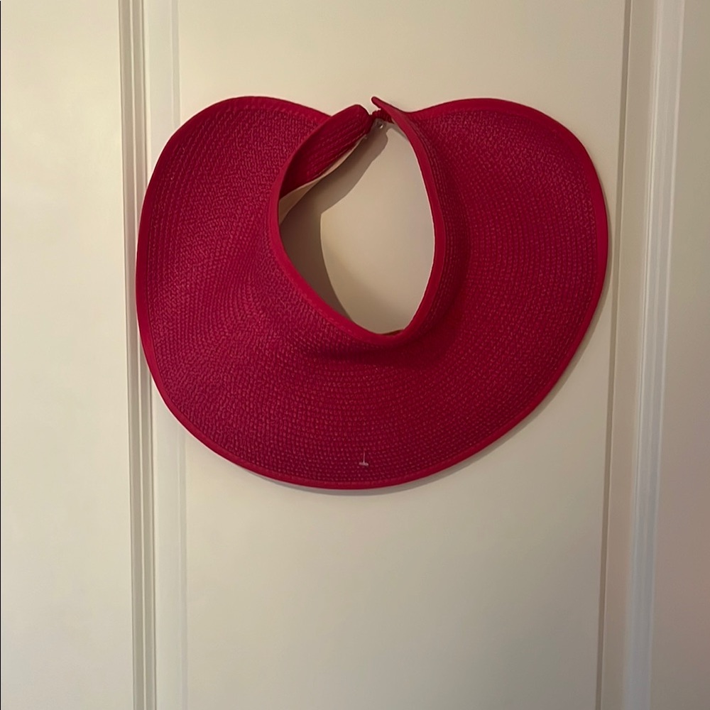 Pink Crescent Hat with Smooth Finish